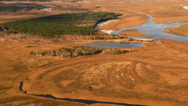 МАРС СИБИРИ.Река Лямина с высоты... смотреть онлайн