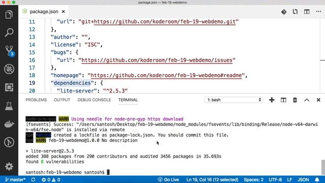 6.3 How to install module/package using NPM. [Install bootstrap and lite-server] смотреть онлайн