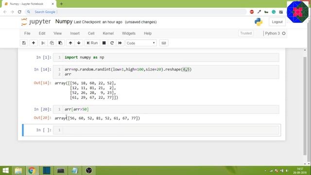 Numpy Part 10 - Indexing with Boolean Arrays смотреть онлайн