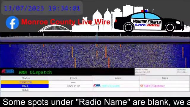 Monroe County Live Wire Fire, EMS, Police Scanner 24/7 07/13/2023 PM смотреть онлайн