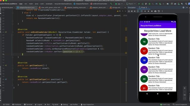 RecyclerView Load More Example | ProCodeGuru | RecyclerView | LoadMore смотреть онлайн