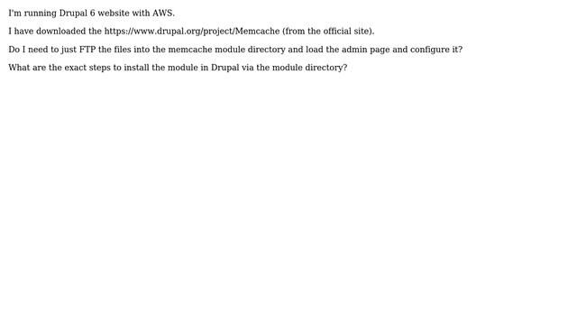 Drupal: How to install the Memcache module? смотреть онлайн