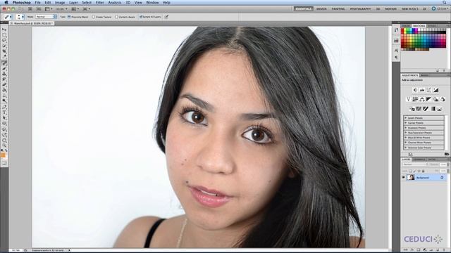 Tutorial de Photoshop | 12.1 Remueve barros, espinillas y manchas pequeñas смотреть онлайн
