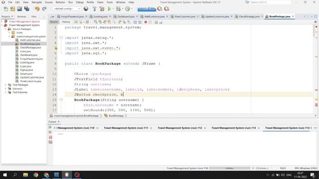 13/18 - Travel and Tourism Management System | Java Project | Creating Book Package Class смотреть онлайн