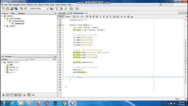 Java the complete Reference Ninth Edition (Chapter 26) Example (7) Handling Lists смотреть онлайн