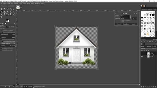 Gimp How To Resize Image In Layer Tutorial смотреть онлайн
