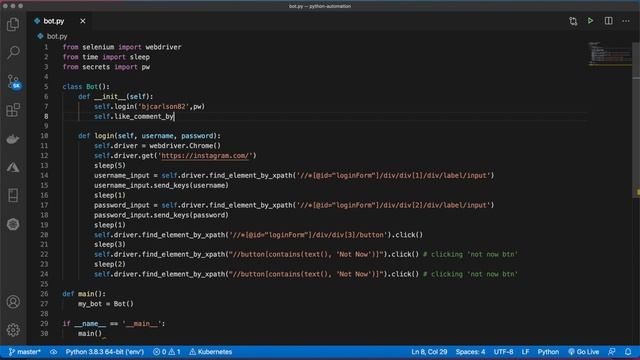 Instagram Bot Python Automation With Selenium - Deploy To PythonAnywhere смотреть онлайн