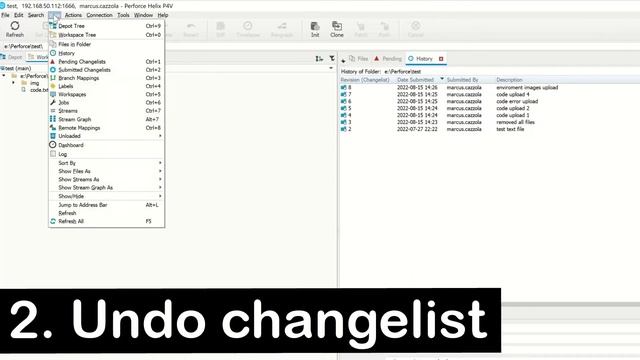 Undo changes in Perforce - tutorial смотреть онлайн