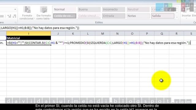 Curso Excel 2010. Func. Estadís.: Promedio, Promedio.Si, Promedio.Si.Conjunto. Sesión 06. 2 de 2. смотреть онлайн