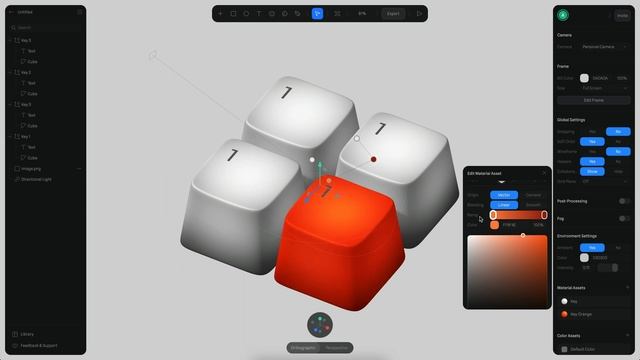 How to create an interactive 3D keyboard with Spline смотреть онлайн