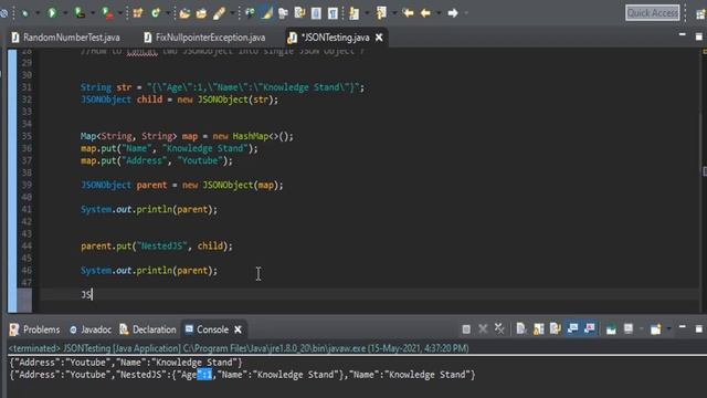 How to create Nested JSON object and Nested Json Array? смотреть онлайн