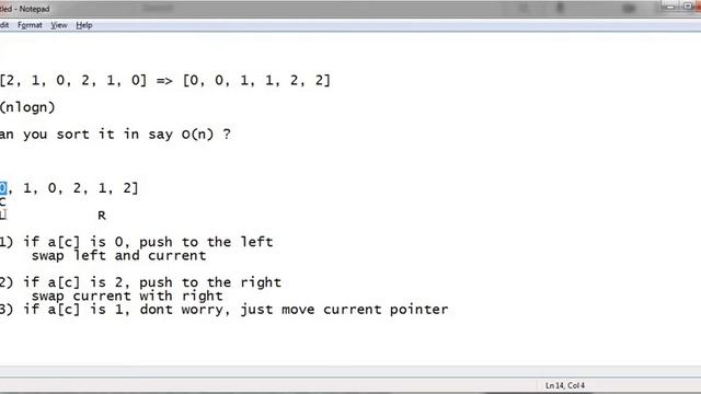 Sort an array of 0s, 1s and 2s | Python | Coding interview смотреть онлайн