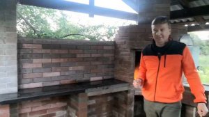 Зона барбекю из Лего кирпича, без опыта в строительстве.