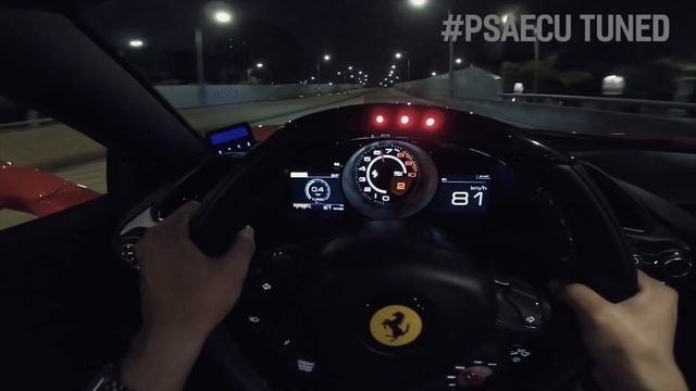 Ferrari 488 GTB 3.9L V8 Bi-Turbo / #PSAECU Tuned смотреть онлайн