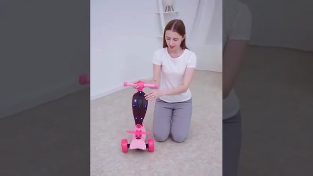 Xe trượt scooter 3 in 1 có ghế ngồi, 4 bánh tự cân bằng, nhạc, смотреть онлайн
