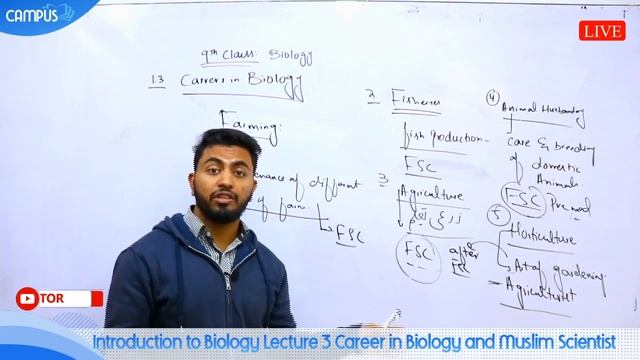 9th Biology Ch.1 Introduction to Biology Lecture 3 Career in Biology and Muslim Scientist смотреть онлайн