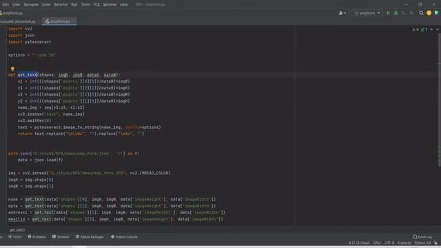 RPA document process with pytesseract смотреть онлайн