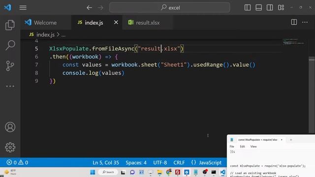Node.js xlsx-populate Example to Read & Write Excel Files | Encrypt & Style Excel Files in JS смотреть онлайн