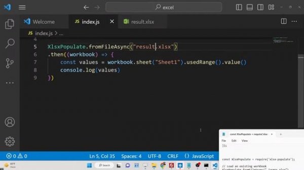 Node.js xlsx-populate Example to Read & Write Excel Files | Encrypt & Style Excel Files in JS