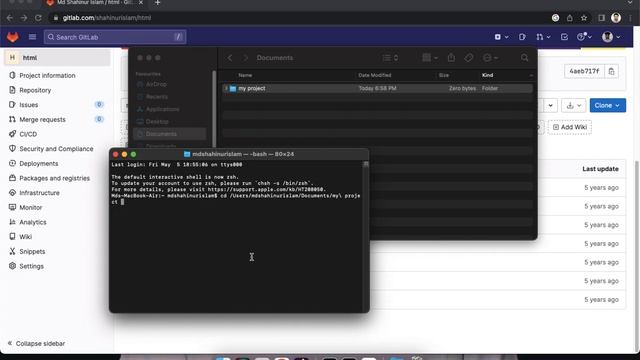 How to git clone | Basic tutorial, github, gitlab, bitbucket смотреть онлайн