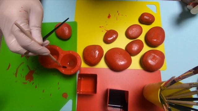 Поделка из камней "Божья Коровка" смотреть онлайн