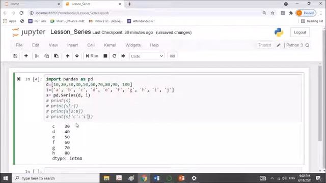 Python Pandas - Series смотреть онлайн