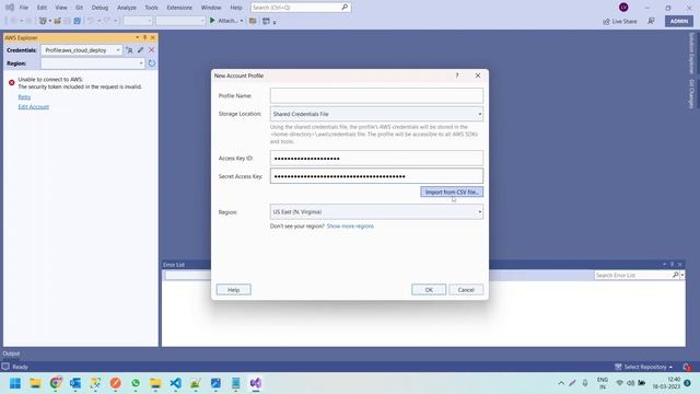 How to Connect to AWS from Visual Studio смотреть онлайн