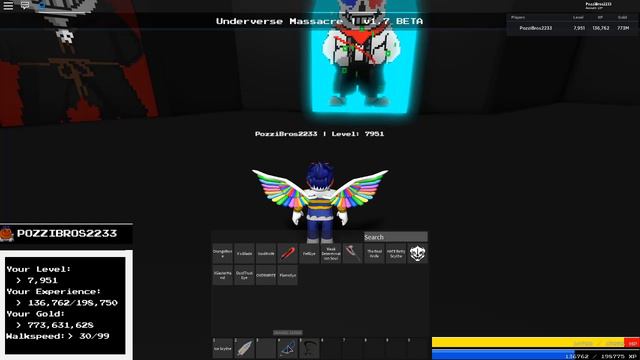 How to beat Underverse Massacre | Sans Multiverse | Roblox смотреть онлайн