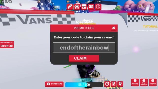 (WINNERS) ALL NEW VANS WORLD CODES! Roblox Vans World смотреть онлайн