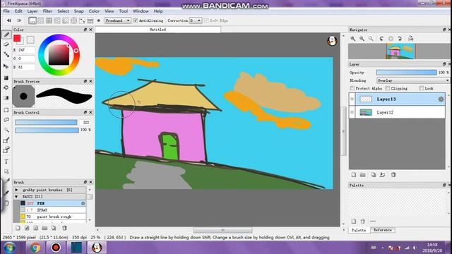 FIREALPACA TUTORIAL 2 BLENDING MODES, RULERS, EFFECTS AND COMIC PAGE SETUPS смотреть онлайн