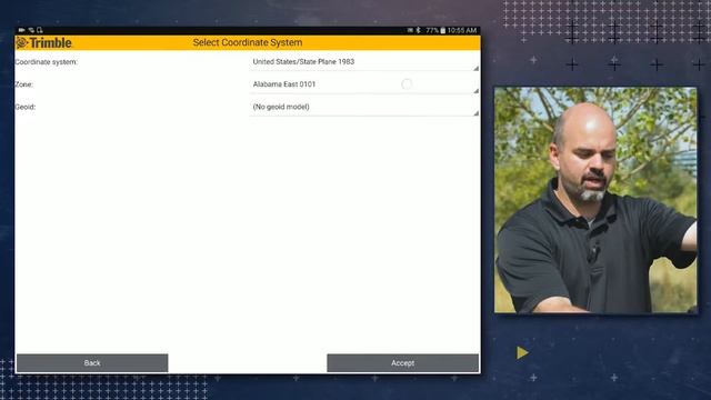 Trimble SitePulse: Coordinate System смотреть онлайн