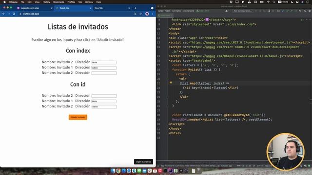 Fundamentos de React: Renderizando listas con JSX смотреть онлайн