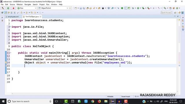 JAXb Unmarshalling tutorial смотреть онлайн