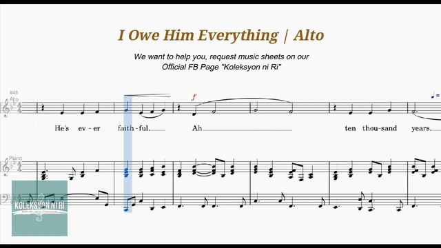 I Owe Him Everything | Alto | Piano смотреть онлайн