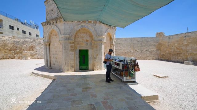 Jerusalem. Jesus Ascended Into Heaven From Here. Chapel Of The Ascension.
