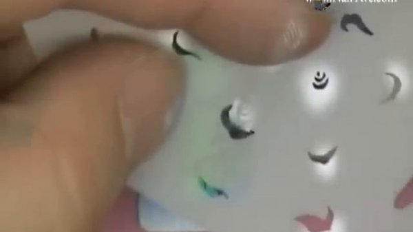 Nail Art: airbrush fantasy flowers Rose