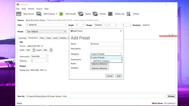 How to convert a 4K Video in Handbrake same as source resolution || 2160p смотреть онлайн