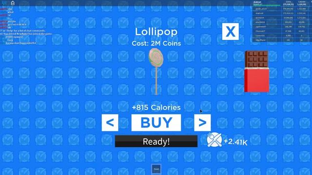 АМ НЯМ 4 новый обжора - толстяк ? Roblox по русски PETS OM NOM SIMULATOR 2019 смотреть онлайн