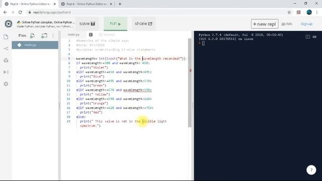 If-else statements in Python смотреть онлайн