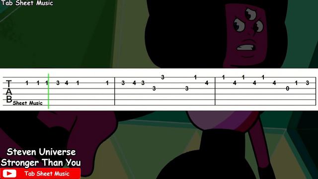 Steven Universe - Stronger Than You Guitar Tutorial