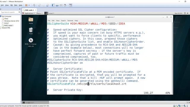 How to configure HTTPS with SSL on RHEL 7 in Hindi смотреть онлайн