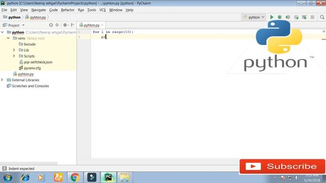 How to use ' for ' loop in python 3.6 programming language смотреть онлайн