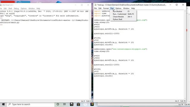 Simple traffic bot using Python part 4 смотреть онлайн