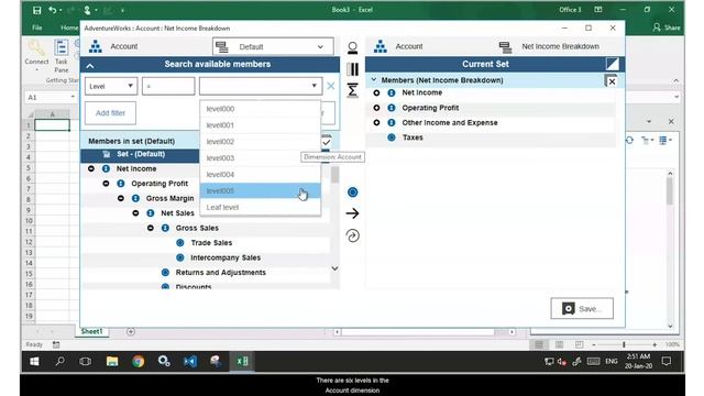 TM1 Function, DNLEV (Excel) смотреть онлайн