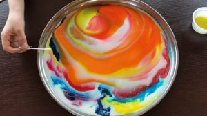 Опыт с молоком и пищевыми красителями! Молоко + мыло + краски =  красивый эксперимент!!!