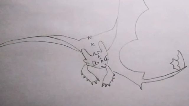 Как нарисовать летящего Беззубика смотреть онлайн
