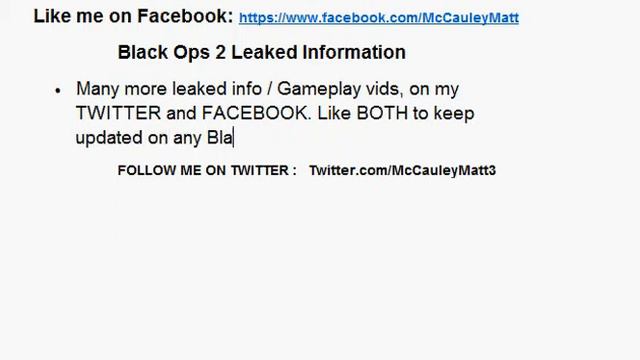 Call of Duty: Black Ops 2 LEAKED Gameplay and Info! - Treyarch - 6/02/2012 смотреть онлайн