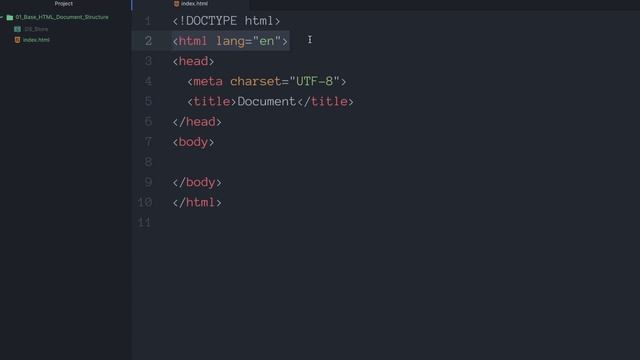 Урок #01 – Базовая структура документа в HTML для начинающих смотреть онлайн