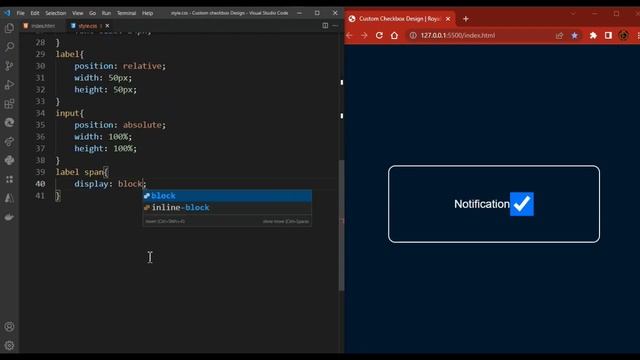 How To Make Custom Checkbox Using HTML And CSS Animated Check Box For Website смотреть онлайн