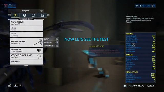 Warframe: REAPER PRIME BUILD 2023 - THE SOUL REAPER смотреть онлайн